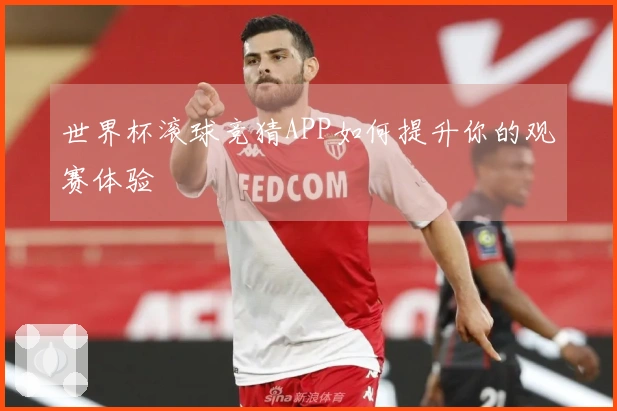 世界杯滚球竞猜APP如何提升你的观赛体验